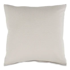Pudebetræk 60x63 cm - Bæk og Bølge - 100% Bomulds krep - Sand ensfarvet