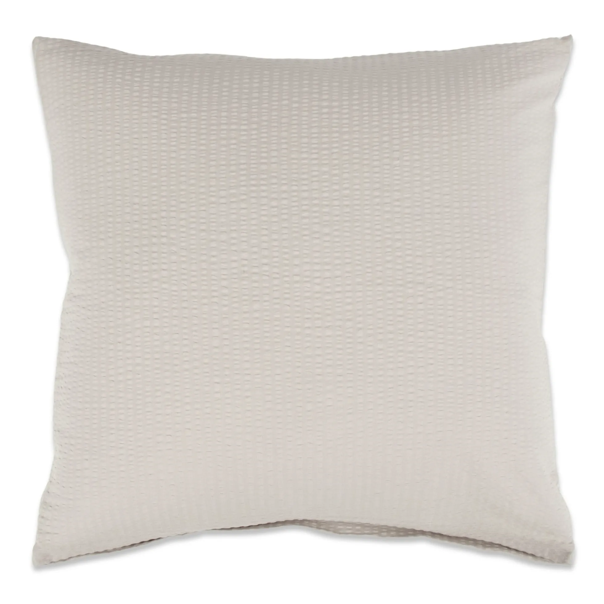 Pudebetræk 60x63 cm - Bæk og Bølge - 100% Bomulds krep - Sand ensfarvet