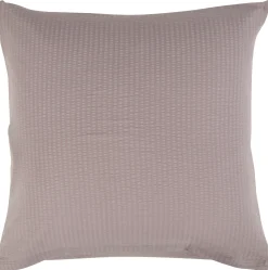 Pudebetræk 60x63 cm - Bæk og Bølge - 100% Bomulds krep - Lysegråt ensfarvet