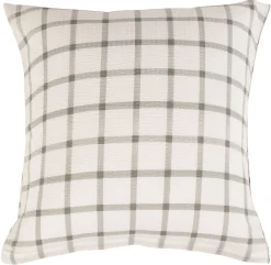 Pudebetræk 60x63 cm - Bæk og Bølge - 100% Bomulds krep - Grønne tern