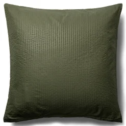 Pudebetræk 60x63 cm - Bæk og bølge - Microfiber - Grøn krep