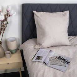 Pudebetræk 60x63 cm - Bomulds flonel - Grey Melange