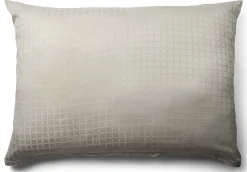 Pudebetræk 70x100 cm - 100% bomuldssatin - Gavlpude - Sandfarvet jacquardvævet