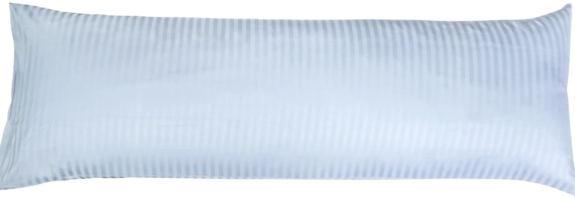 Pudebetræk 50x150 cm - 100% bomuldssatin - Multipude - Klassisk lyseblå striber