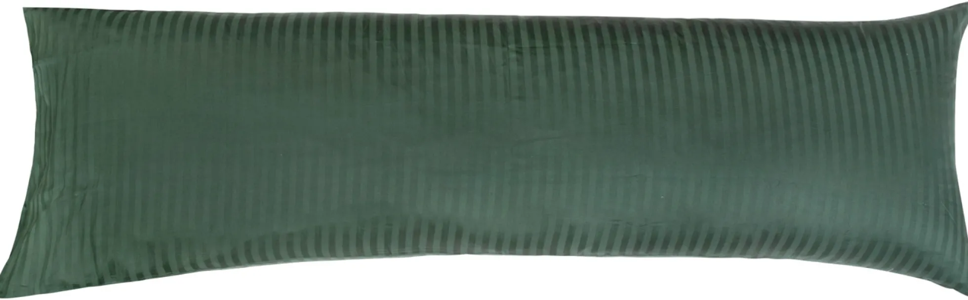 Pudebetræk 50x150 cm - 100% bomuldssatin - Multipude - Klassisk grønne striber