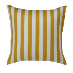 Pudebetræk 60x63 cm - 100% bomuldssatin - Nordic Stripe - Gule striber