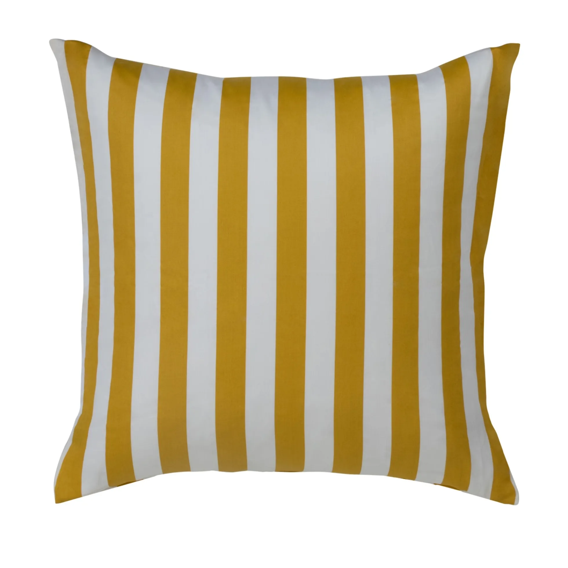 Pudebetræk 60x63 cm - 100% bomuldssatin - Nordic Stripe - Gule striber