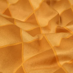Pudebetræk 60x63 cm - 100% bomuldssatin - Orange 3D harlekinmønster