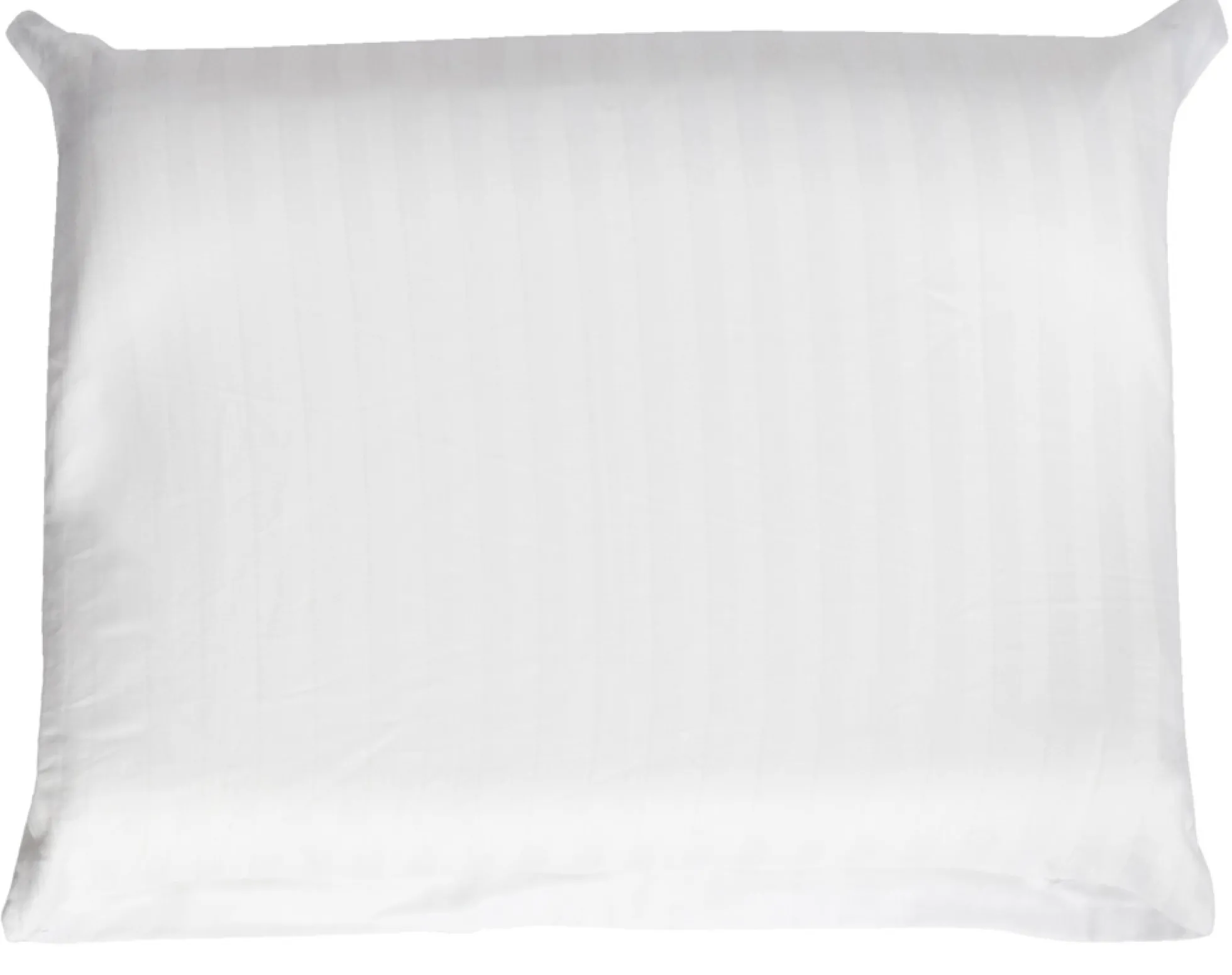 Pudebetræk 40x35 cm - 100% bomuldssatin - Pyntepude - Klassisk hvide striber