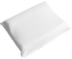 Pudebetræk 40x35 cm - 100% bomuldssatin - Pyntepude - Klassisk hvide striber