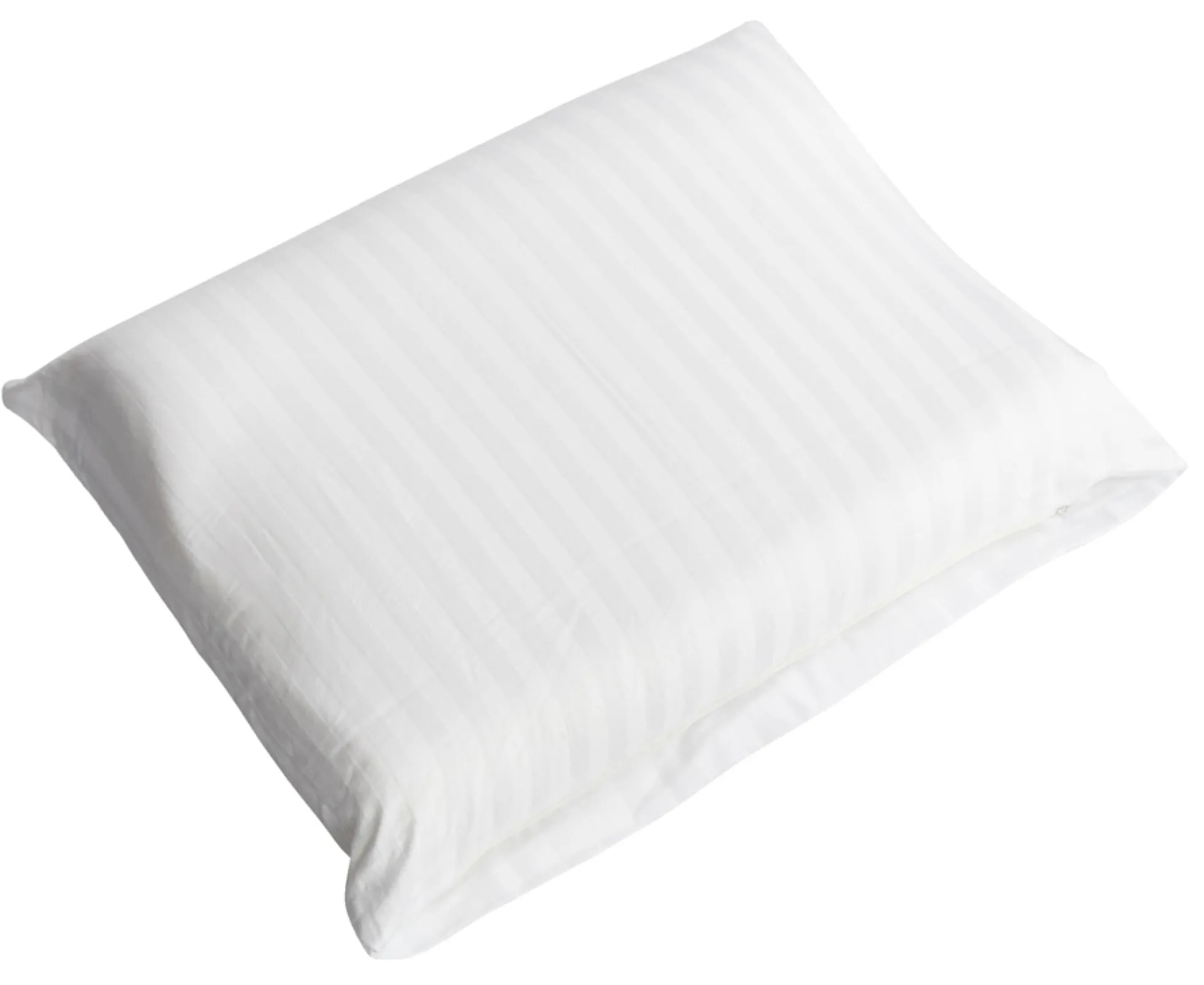 Pudebetræk 40x35 cm - 100% bomuldssatin - Pyntepude - Klassisk hvide striber