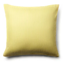 Pudebetræk 60x63 cm - Egyptisk bomuld - Gule jacquardvævede striber