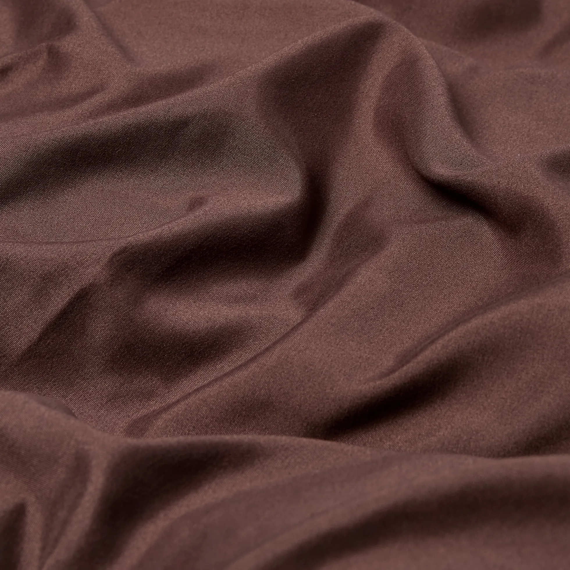 Pudebetræk 60x63 cm - Microfiber - Ensfarvet brun