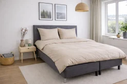 Pudebetræk 60x63 cm - Microfiber - Ensfarvet beige