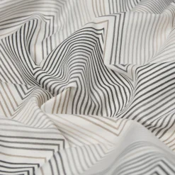 Pudebetræk 60x63 cm - Microfiber - Gråt zig zag mønster