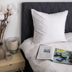 Pudebetræk 60x63 cm - Stonewashed - Firm white