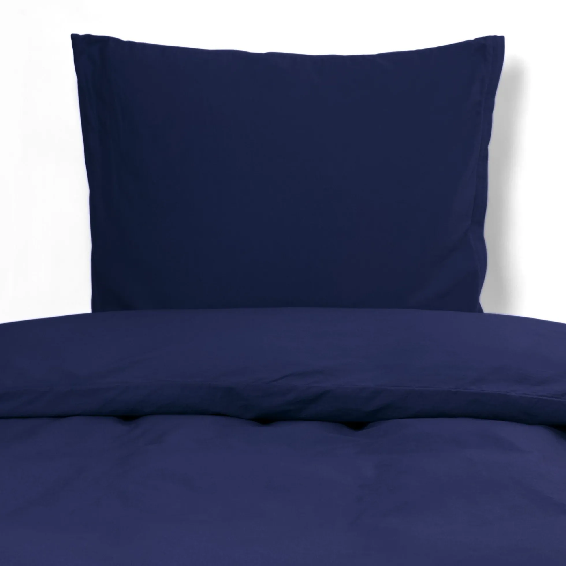 Pudebetræk 60x63 cm - Stonewashed - Firm deep blue