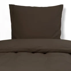 Pudebetræk 60x63 cm - Stonewashed - Firm dark brown