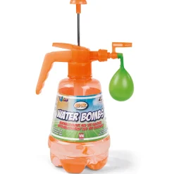 Pumpe med vandballoner 100 stk. - Hurtig klargøring til vandleg - Orange pumpe