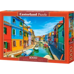 Puslespil med Burano kanal - 1000 brikker