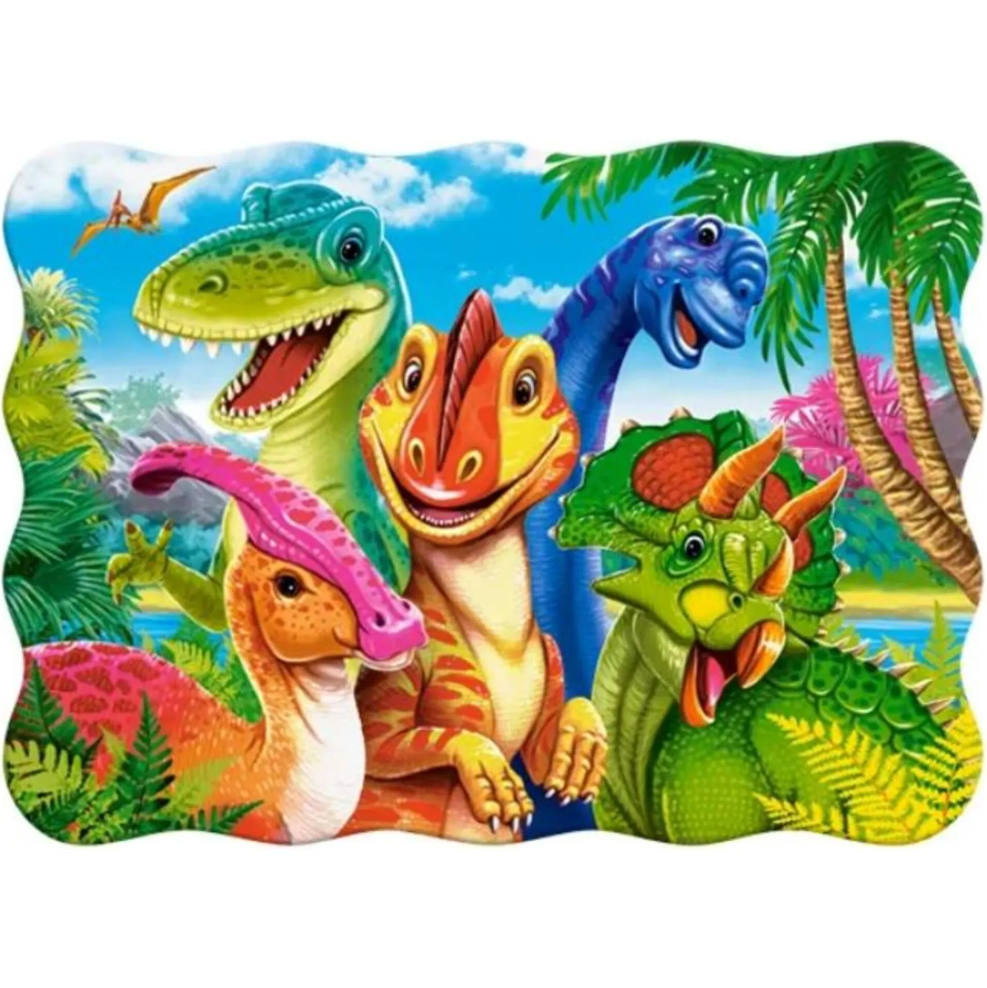 Puslespil med dinosaur - 30 brikker