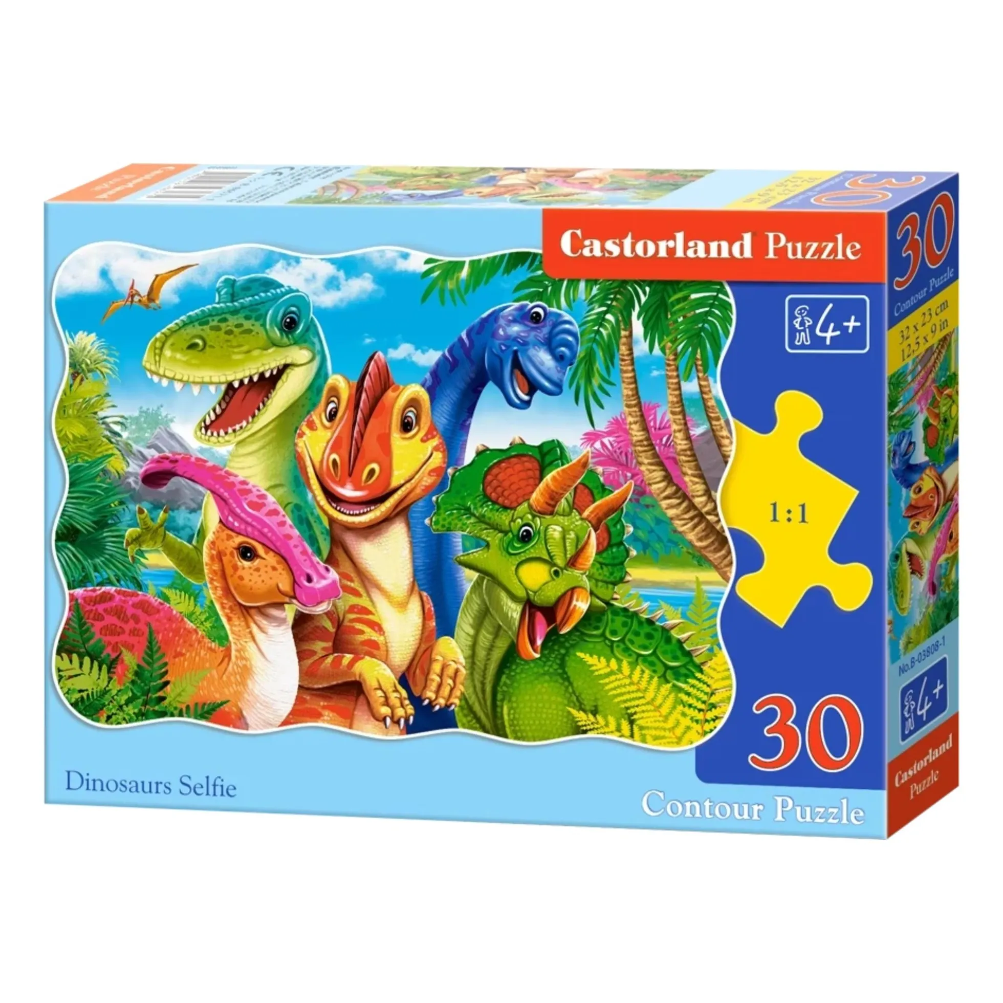 Puslespil med dinosaur - 30 brikker