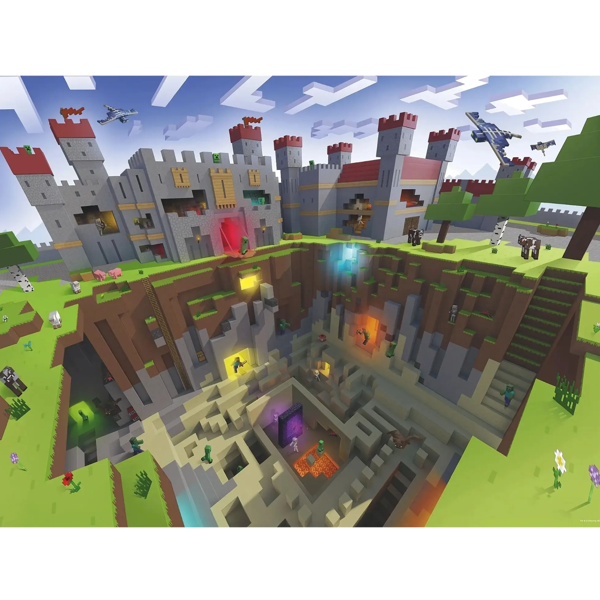 Puslespil med Minecraft - 300 brikker