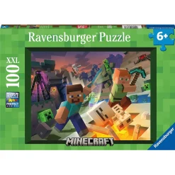 Puslespil med Minecraft - 100 brikker