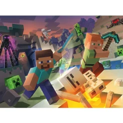 Puslespil med Minecraft - 100 brikker