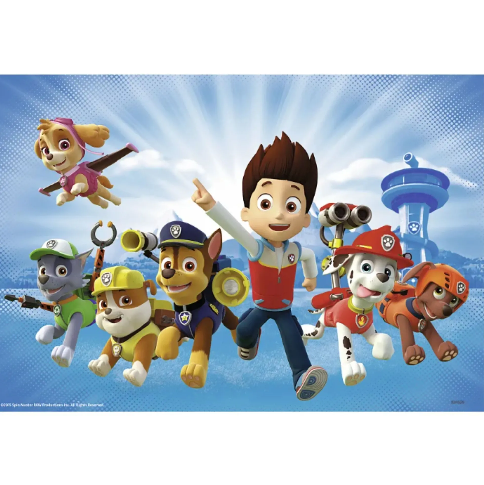 Puslespil med Paw Patrol - 2x12 brikker