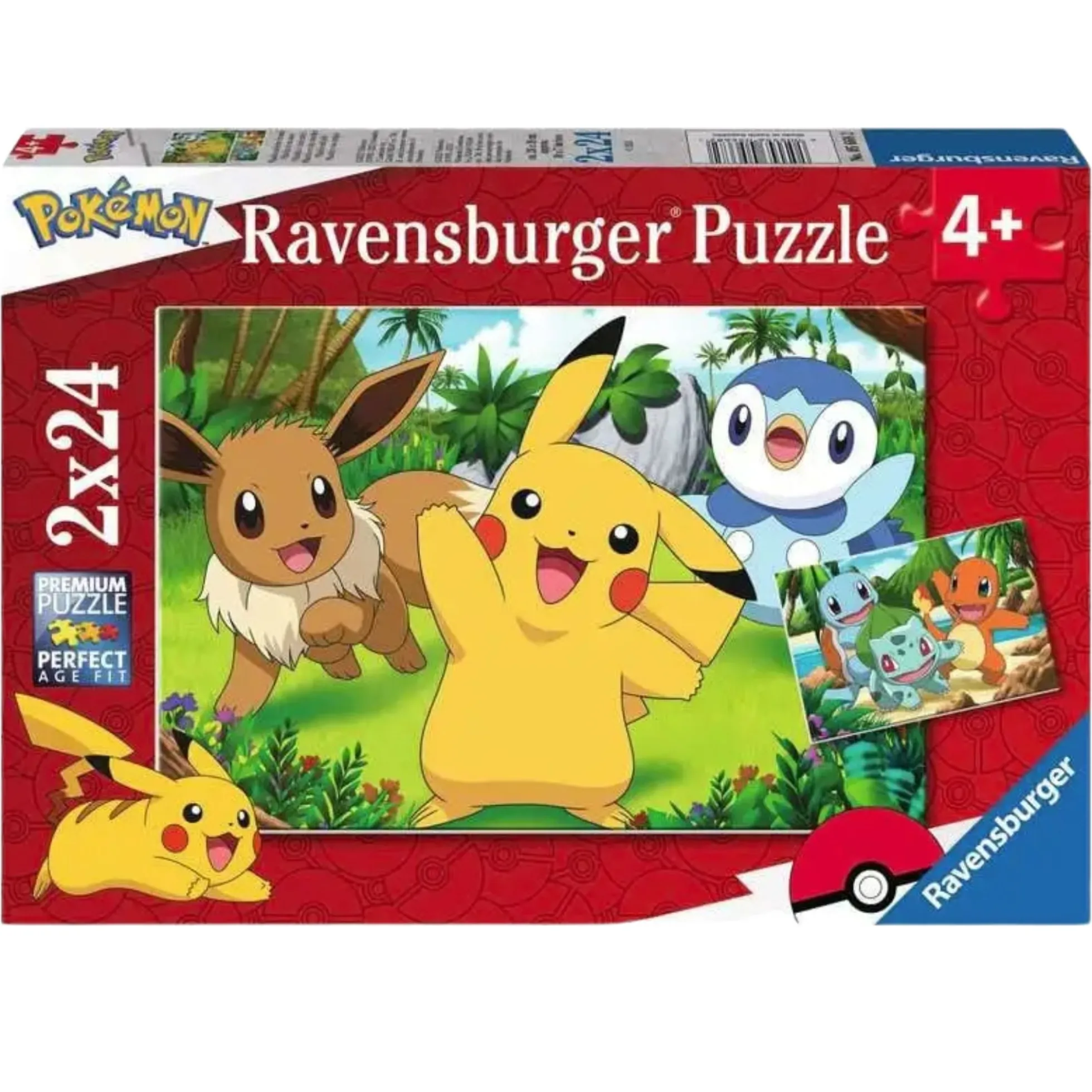 Puslespil med Pokémon - 2x24 brikker
