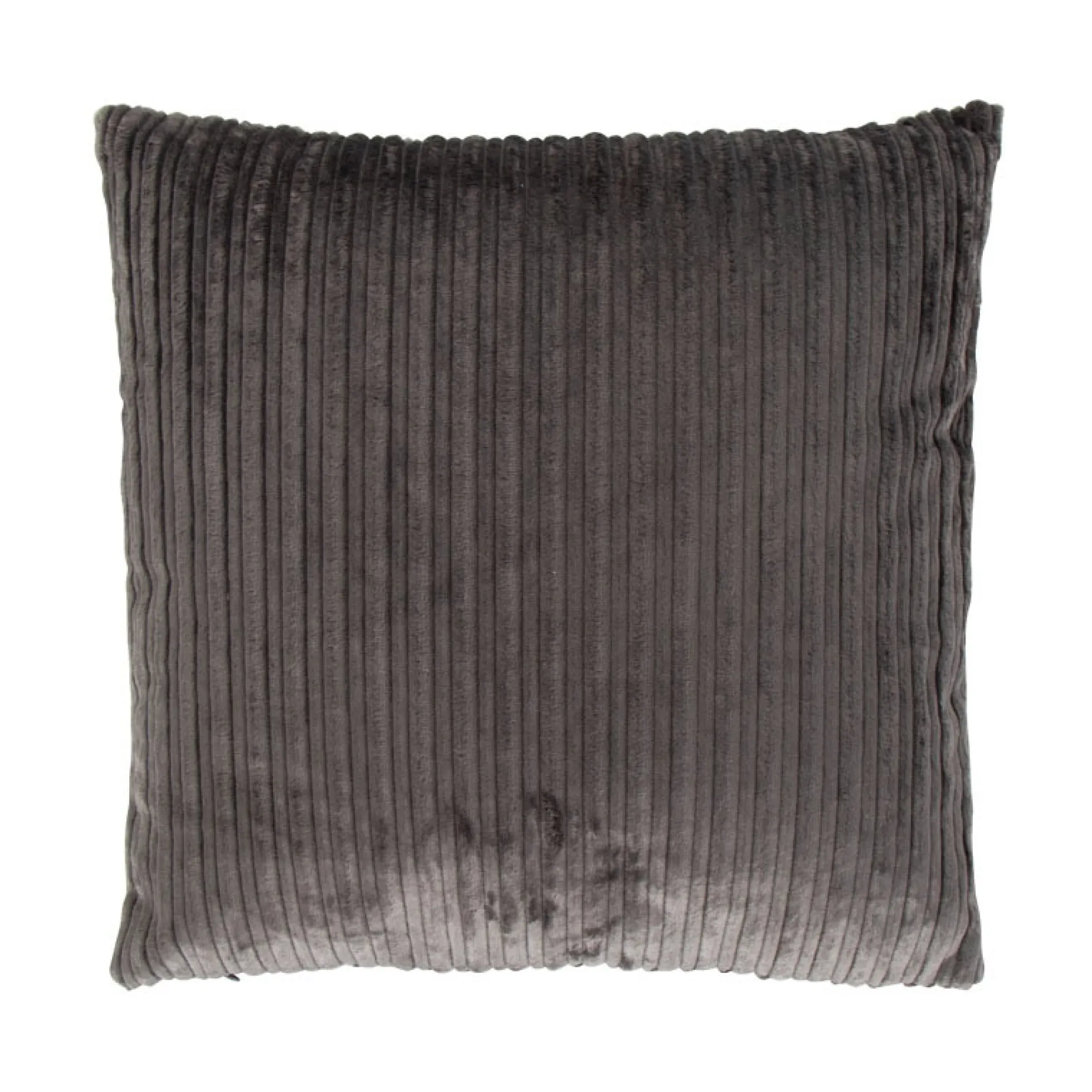 Pyntepude - 45x45 cm - Antracit - Sofapude med fløjls look - Borg Living