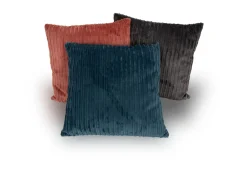 Pyntepude - 45x45 cm - ​​​​​​​Antracit - Sofapude med fløjls look - Borg Living
