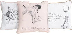 Pyntepude - 30x30 cm - Bambi og Stampe - 2i1 design - Borg living