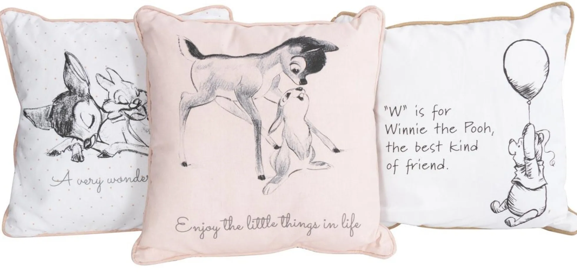 Pyntepude - 30x30 cm - Bambi og Stampe - 2i1 design - Borg living