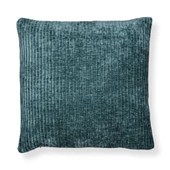 Pyntepude 45x45 cm - Blågrøn sofapude med fløjls look - Blød pude til sofaen - Borg Living