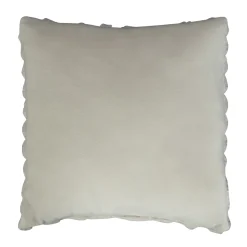 Pyntepude - 45x45 cm - Hvid - Fake fur sofapude - Eksklusiv vaffelstruktur - Nordstrand Home