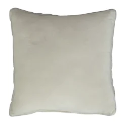 Pyntepude - 45x45 cm - Hvid - Fake fur sofapude med striber - Nordstrand Home