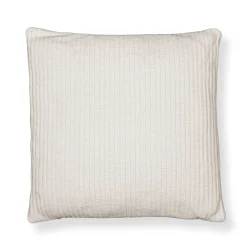 Pyntepude 45x45 cm - Hvid sofapude med fløjls look - Blød pude til sofaen - Borg Living