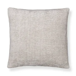 Pyntepude 45x45 cm - Lysegrå sofapude med fløjls look - Blød pude til sofaen - Borg Living
