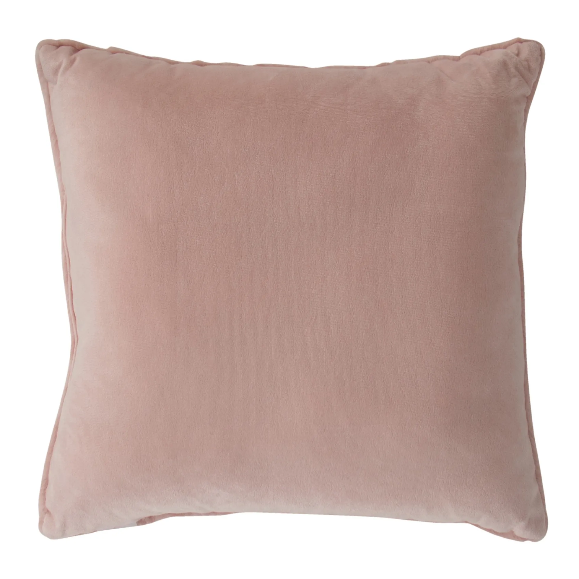 Pyntepude - 45x45 cm - Lys rosa - Fake fur sofapude med striber - Nordstrand Home