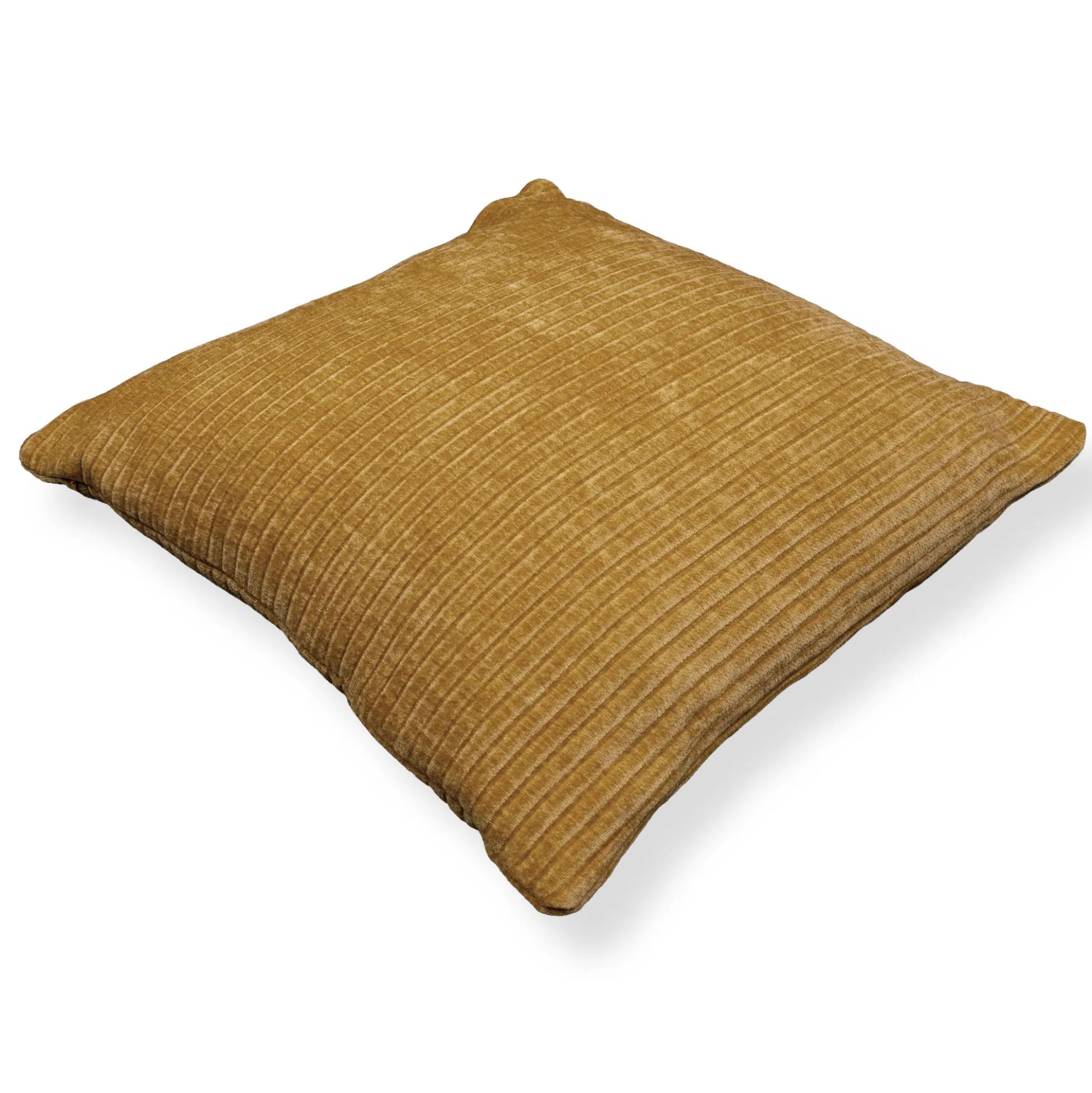 Pyntepude 45x45 cm - Orange sofapude med fløjls look - Blød pude til sofaen - Borg Living