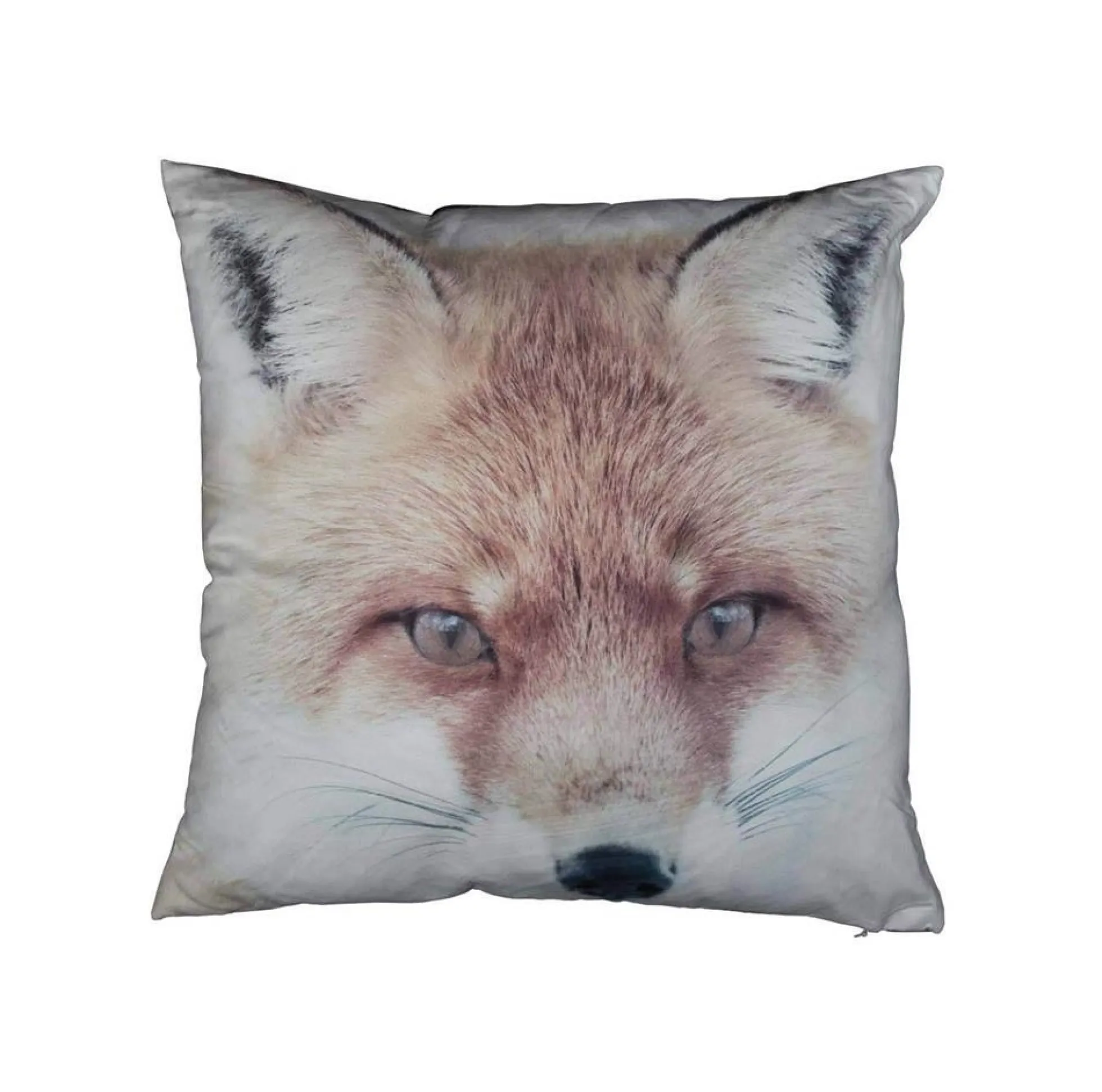 Pyntepude 30x30 cm - Sødt rævemotiv - Vendbart design - Blød sofapude fra Borg Living