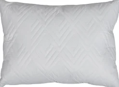 Pyntepude - 45x60 cm - 2 sidet - Sandfarvet og hvid - Sofapude