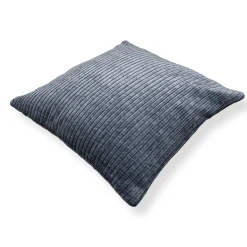 Pyntepude 45x45 cm - Støvet blå sofapude med fløjls look - Blød pude til sofaen - Borg Living
