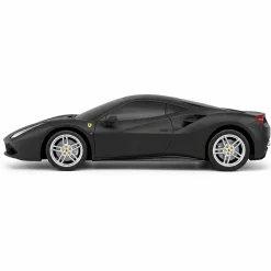 Rastar fjernstyret Ferrari 488 GTB 27 MHz - Mat sort - 19 cm