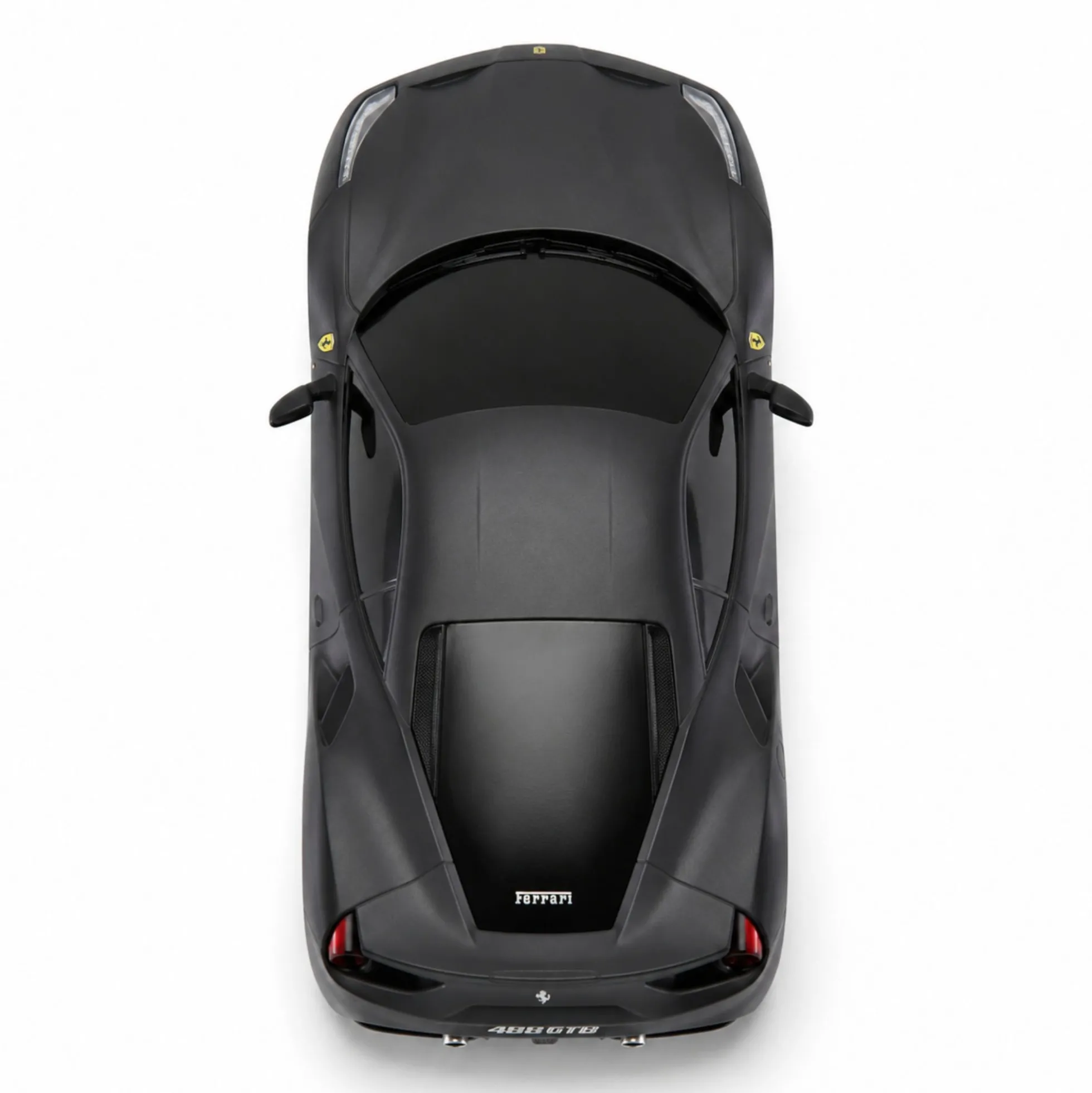 Rastar fjernstyret Ferrari 488 GTB 27 MHz - Mat sort - 19 cm