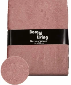 Rosa velour dug - 15 meter dug - Nervøs velour - Blødt velour stof til borddug - Pakker med 3 meter