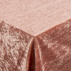 Rosa velour dug - 9 meter dug - Nervøs velour - Blødt velour stof til borddug - Pakker med 3 meter