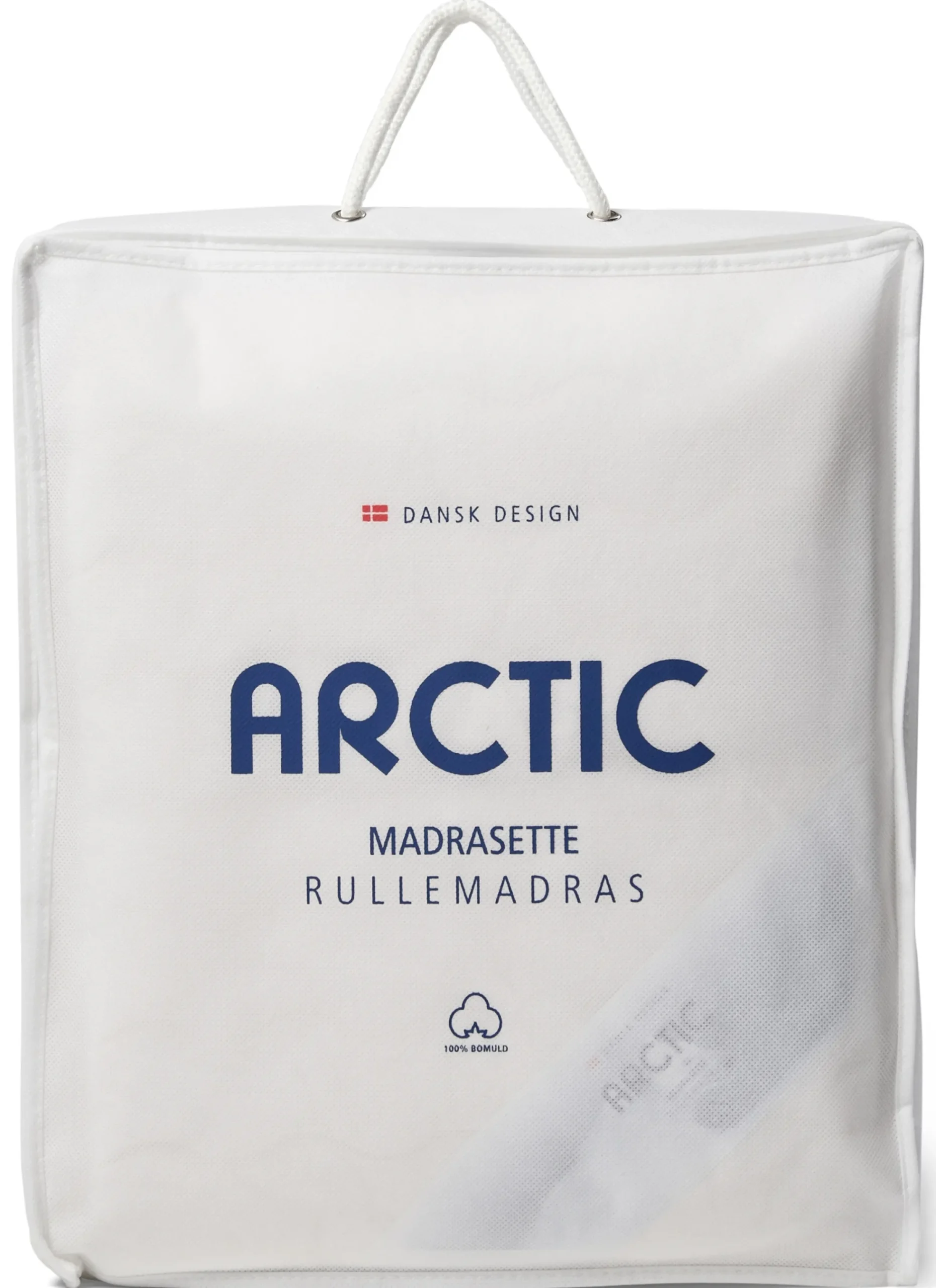 Rullemadras - 210x210 cm - Kogeægte Bomuld - Madrasette Nordisk Tekstil